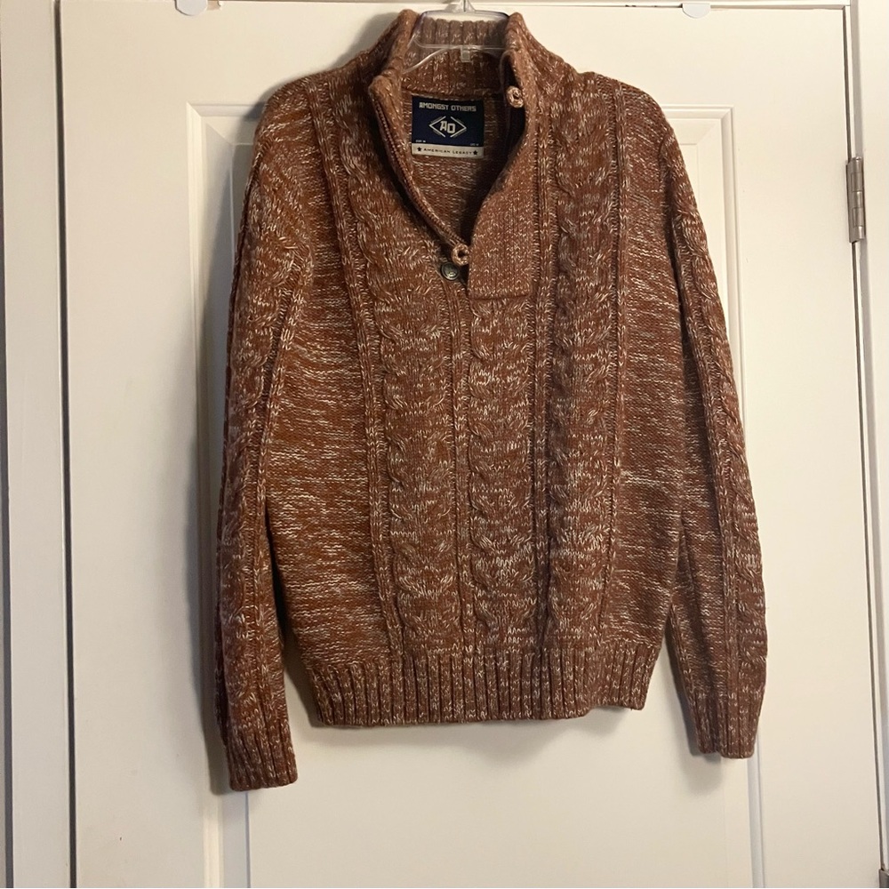 Vintage Cable Knit Quarter Zip Sweater - Picture 5 of 12